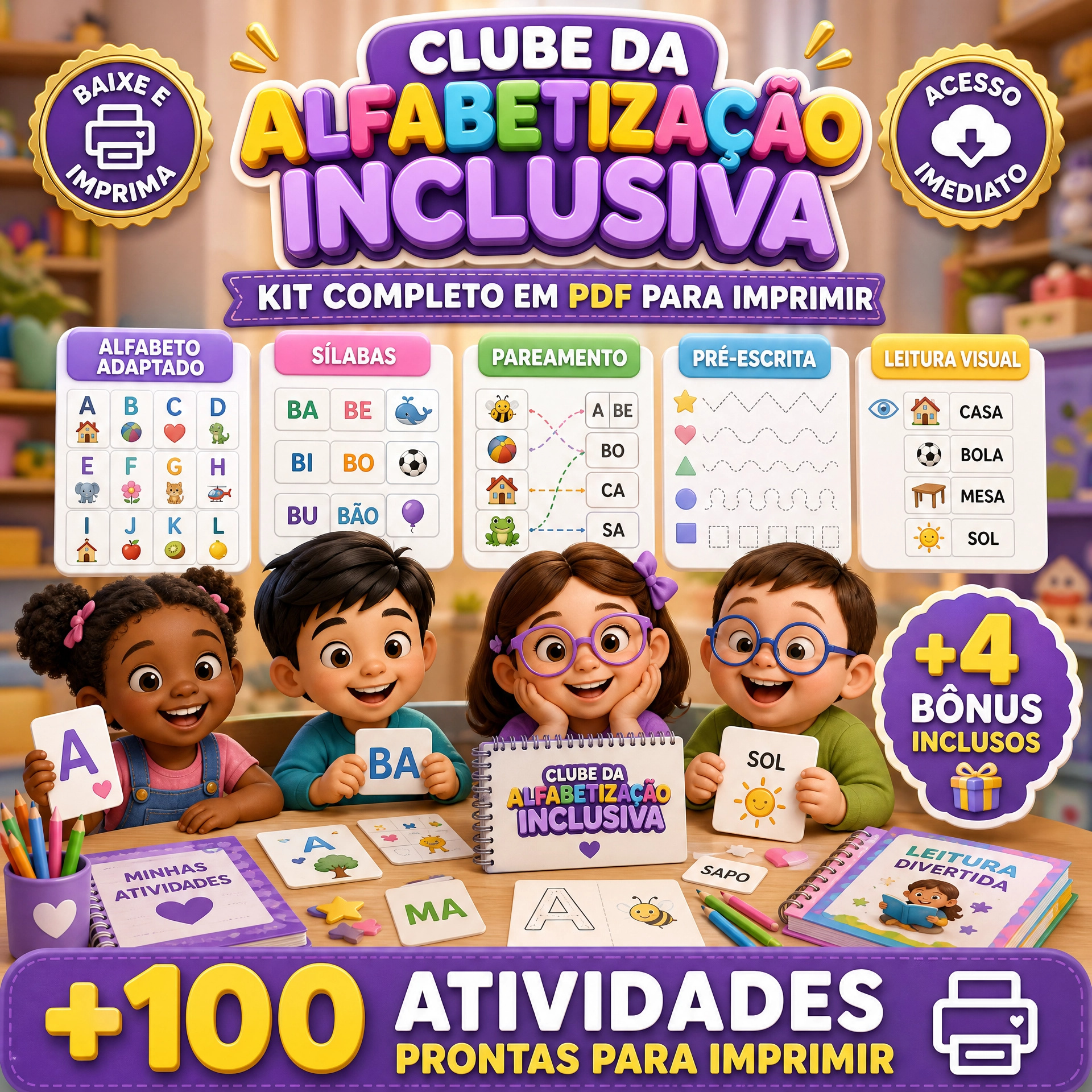 Clube da Alfabetização Inclusiva